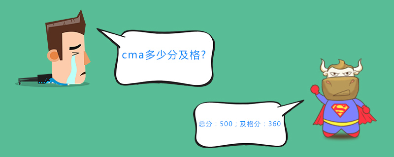 cma多少分及格
