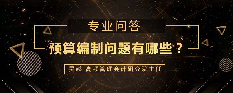 预算编制问题有哪些