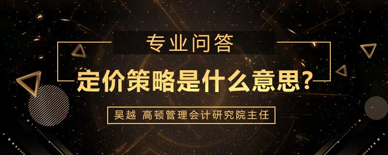 定价策略是什么意思