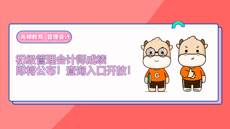 初级管理会计师成绩即将公布！查询入口开放！