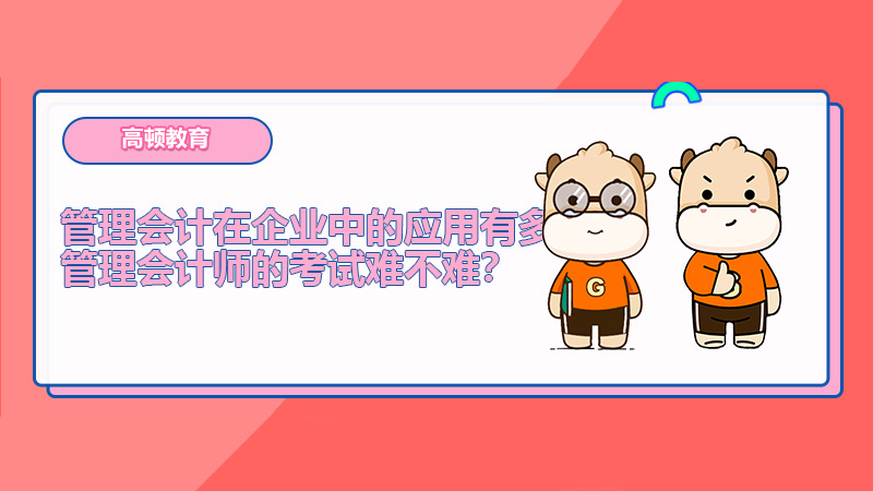 管理会计在企业中的应用有多少？管理会计师的考试难不难？