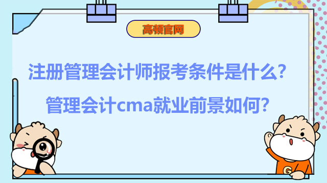 注册管理会计师报考条件是什么？管理会计cma就业前景如何？